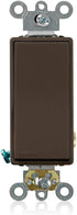 Leviton 5621-2 20-Amp 120/277-Volt Decora Plus Rocker Single-Pole Ac Quiet Switch, Brown......