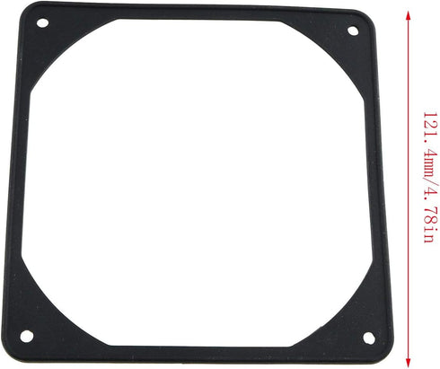 E-outstanding 4-Pack 120mm Rubber Shock Absorption Pads for 12cm Fans, Reduce Noise, Desktop Compatible...