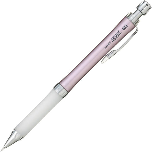 Uni Mechanical Pencil, Slim Model with White Alpha Gel Grip, 0.5mm, Noble Pink (M5807GG1PN.13)...