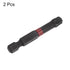 2pcs T40 Impact Rated Torx Bit 1/4" Hex Shank 2" Length Magnetic Security Star Screwdriver Power Tool...