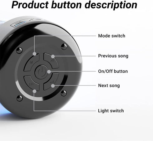 Bluetooth Speaker, Portable Wireless Speaker, with TWS Paring, RGB Lights, for Home/Party. (Chinese Boot Sound and Simple Packaging Box)...