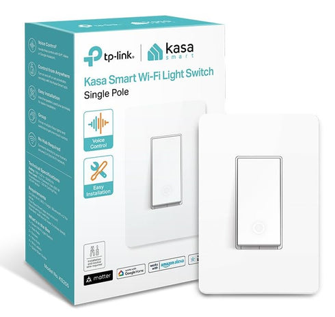 Kasa Matter Smart Light Switch: Voice Control w/Siri, Alexa & Google Assistant | UL Certified | Timer & Schedule | Easy Guided Install | Neutral W...