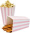 24pcs Mini Paper Popcorn Boxes Candy Container for Party Favor Supplies (Pink-Striped)...