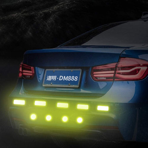 E-outstanding Reflective Sticker for Bike 21PCS Yellow Safety Reflector Waterproof Adhesive Reflective Decals for Cycling Bicycle, Wheelchairs, Mo...