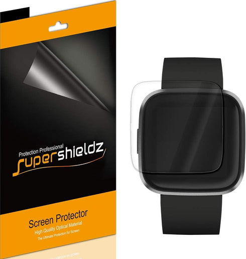 Supershieldz (3 Pack) Designed for Fitbit (Versa 2) Screen Protector, (Full Screen Coverage) High Definition Clear Shield (TPU)...