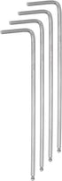 4pcs Ball End Hex Key Wrench 2mm L-Shape Long Arm Hexagon Metric Wrenches Chrome Vanadium Steel Repairing Tool for Home Repair...