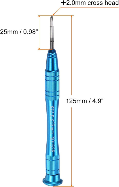 Precision Phillips Screwdriver 2.0x25mm Magnetic Cross Head Mini Pen Style Screw Driver with Non-slip Handle for Eyeglasses Watch Laptop Electroni...