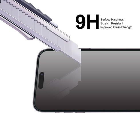 Supershieldz (2 Pack) (Privacy) Anti Spy Screen Protector Designed for iPhone 15 Pro Max (6.7 inch), Tempered Glass, Anti Scratch, Bubble Free......
