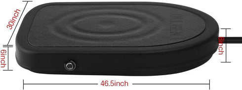 iKKEGOL USB Foot Pedal Switch gaming, Black Metal Single HID Action Programmable Digital hand Control Keyboard Mouse with 3 Color Rubber Mat...