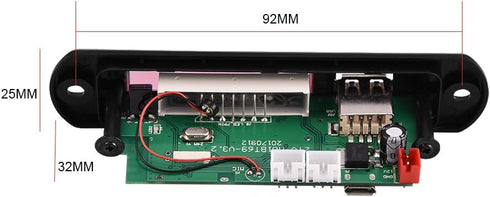 Bluetooth MP3 Decoder Board with USB and SD/MMC Card Slot Audio Wireless Bluetooth Module USB SD FM Hands-Free Call with Remote Control......