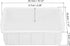 PATIKIL 10"x7"x3" Plastic Lab Tray, Rectangle Utility Stackable Box Crafts Organizer White for Tools Storage...