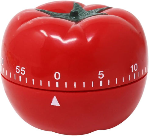 yueton Manual Mechanical Tomato Timer -Ring Alarm Kitchen Timer for Cooking Study Gym Countdown Clock Red...