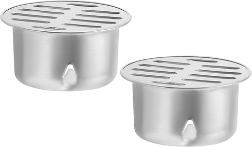 PATIKIL Gutter Guard, 2 Pack 304 Stainless Steel Downspout Strainer, Anti-Blocking Outdoor Gutter Cleaning Tool for Stops Leaves Debris, 3 Inch...