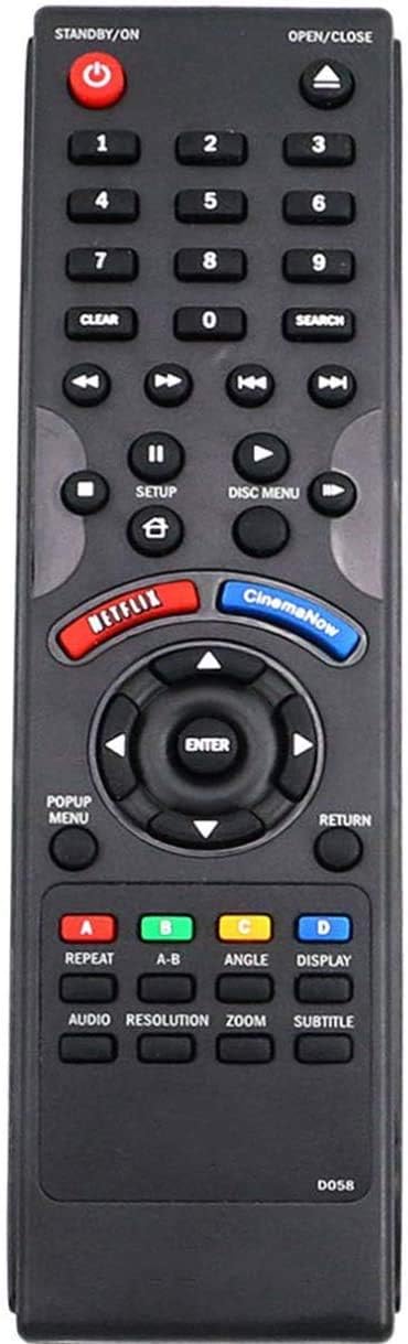 New Blue Ray Disc Remote Control D058 for DYNEX Blue Ray DVD DISC...