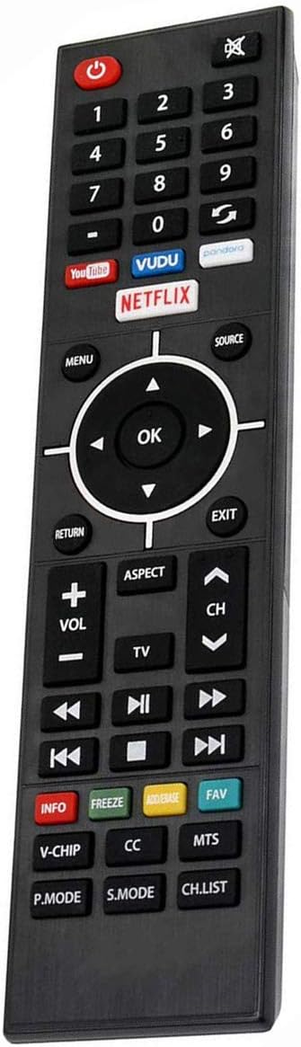 Remote Control fit for Westinghouse LED Smart UHD 4K TV WD40FB2530, WE50UB4417, WE55UB4417, WE55UDT108 with Netflix, YouTube, VUDU, Pandora Hotkey...