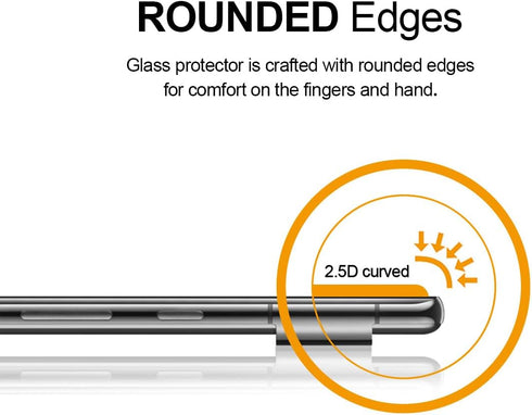 Supershieldz (2 Pack) Designed for Google (Pixel 7 Pro) Tempered Glass Screen Protector, 3D Curved Glass, Anti Scratch, Bubble Free (Black)...