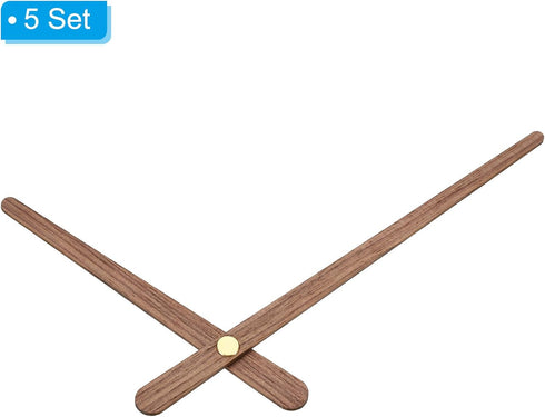 PATIKIL Replacement Clock Hands Kit, 5 Set Wooden Clock Mechanism Movement Wall Clock Hands Parts Replacement for 14 Inch Wall Clock Repair DIY Ho...