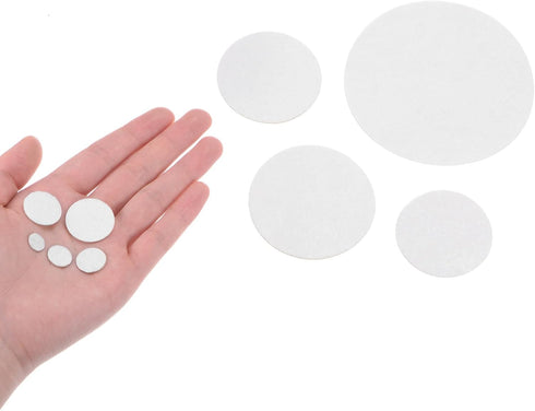 200pcs Round Adhesive Felt Circles, 65mm 2.5" Pre Cut Felt Craft Stickers Non-Woven Mini Felt Fabric Circles for DIY Sewing Handcraft Cut Projects...