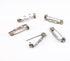yueton 200pcs Metal Double Hole Craft Pin Back Clasp Brooch Safety Pins Bar Pins Findings...