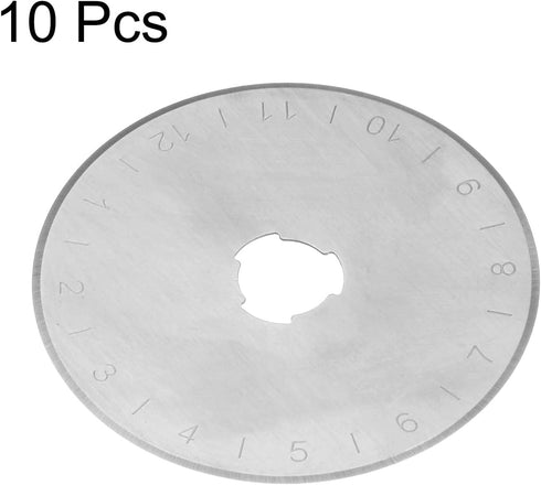 HARFINGTON 10pcs Rotary Cutter Blades 45mm SK5 Steel Sharpness Replacement Rotary Blade Quilting Rotary Cutter Blades for Fabric Sewing Scrapbooki...
