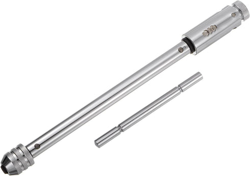 T-Handle Ratchet Tap Wrench + Metric Tap Set, 7pcs M3 M4 M5 M6 M8 M10 M12 Thread Taps and M5-M12 Adjustable 10" Long Ratcheting Wrench Hand Tappin...