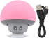 Mini Bluetooth Mushroom Speaker, 5V 3W Wireless Speaker Mini Audio Speaker Subwoofer with Suction Cup, Mushroom Design,...