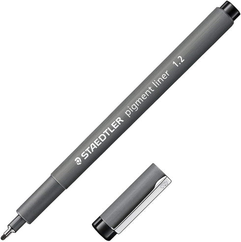 Staedtler Pigment Liner, 1.2 mm, 308 Black, Pack of 1, 308 12-9...