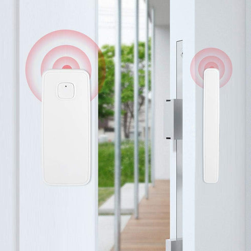 Smart Door&Window Sensor Alarm Compatible with and Google Home Tuya 45m 2.4g Control by app for Home Security...
