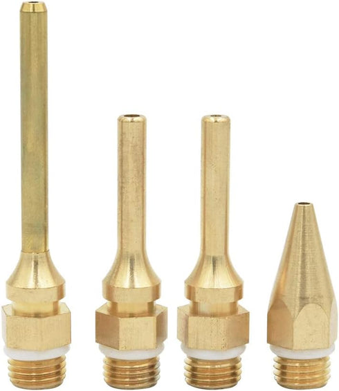 Eyech 4 pack Interchangeable Hot Glue Gun Nozzles Copper Glue Gun Nozzle Assortment Set for Melting Glue Gun Use Craft Repair Tool 2.0x70mm 2.0x50...
