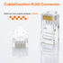 CableCreation Cat6 RJ45 Connectors, 100-PACK Cat6 RJ45 Ends, Ethernet Cable Crimp Connectors UTP Network Plug for Solid Wire and Standard Cable, T...