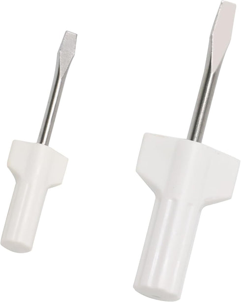 yueton 2PCS Sewing Machine Screwdriver White Sewing Machine Needle Plate Screwdriver Regular and Mini Screwdrivers Home Sewing Machine Repairing T...