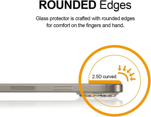 Supershieldz (2 Pack) Designed for iPhone 15 Pro (6.1 inch) + Camera Lens Tempered Glass Screen Protector, Anti Scratch, Bubble Free......