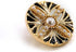 20 pcs Faux Pearls Inlaid Retro Pattern Enamel Openwork Golden Metal Shank Sewing Buttons - 18mm - 23/32"...