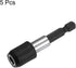 5pack 60mm Magnetic Screwdriver Bits Holder Extension Quick Release Drill Bit Chuck Adapter with 1/4" Hex Shank for Socket Driver Adapter Power To...
