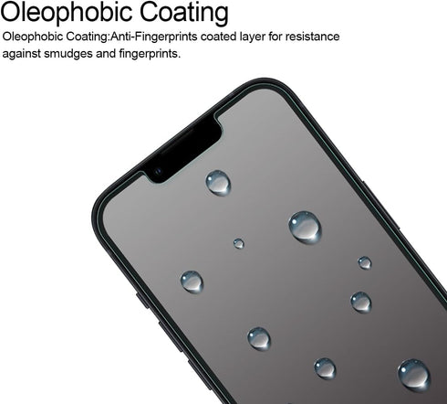 Supershieldz (2 Pack) Designed for iPhone 14/13/ 13 Pro (6.1 inch) Tempered Glass Screen Protector with (Easy Installation Tray) Anti Scratch, Bub...