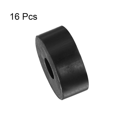 16pcs Rubber Spacer 1 Inch OD 0.26 Inch ID 0.4 Inch Thick Neoprene Round Anti Vibration Isolation Pads Isolator Rubber Washers Bushings for Home C...