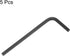 5pcs Hex Key Wrench 2.5mm L-Shape Hexagon Metric Wrenches Chrome Vanadium Steel Repairing Tool for Home Repair, Black...