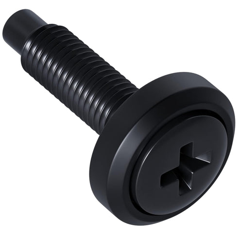 ECHOGEAR Server Rack Screws 50 Pack - 10/32 Steel Screws with Attached Nylon Washers & Pilot Point Heads - Made to Use with Network Racks, Enclosu...