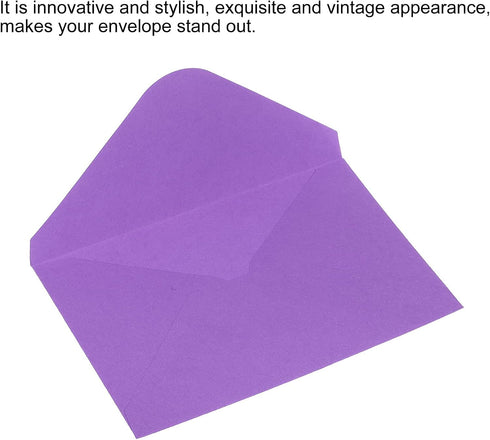 PATIKIL Mini Envelopes, 50 Pack Gift Cards Business Cards Envelope for Greeting Weddings, Purple...