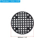 PATIKIL Flower Pot Hole Mesh Pad, 60Pcs 1.8 Inch/4.5cm Round Rigid Bonsai Drainage Mesh Grid Screen Bottom Grid Mat for Garden, Black...