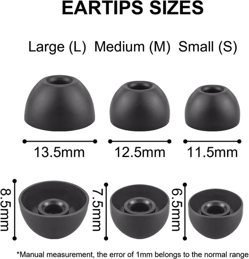 3-in-1 CleaningEartips Kit Compatible with Beats Fit Pro, S/M/L 3 Sizes 6 Pairs Soft Silicon Earbuds Tips Replacement Ear Tips, Compatible with Be...