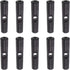 10pcs Umbrella Tail Beads 2mm Hole Dia 24mm Length PP Plastic Umbrella Bone Cover for Folding Umbrella Cover Parts, Black...