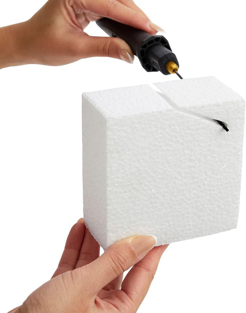 Juvale Floral Foam Blocks for Crafts & Flower Arrangements - 12-Pack 4 x 4 x 2 in White - Lightweight, Cuttable & Sandable Rectangles for DIY Proj...