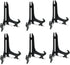 Artliving 10 Inch Black 6pcs/Set Plastic Easels Plate Display Stands Picture Frame Stand Holder...