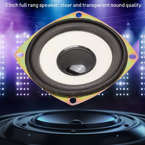 Full Range Speaker, 3 Inch 4ohm 5W Mini Full Frequency Audio Speaker Loudspeaker Home Stereo Woofer Loudspeaker for Multimedia Sound Box DIY....
