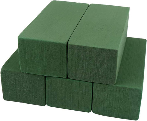 CCINEE Floral Foam Bricks,Florist Foam Green Blocks Supplies for Flower Arrangement DIY Craft,Pack of 5...