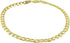 14k Gold Plated, Cuban Hammered Anklet 10" 1/2 X 6 Mm, Stainless Steel - By Brillo Miami...