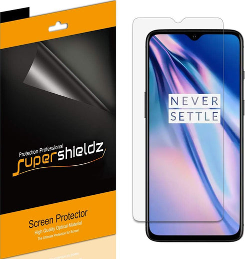 Supershieldz (6 Pack) Designed for OnePlus 7T Screen Protector, High Definition Clear Shield (PET)...