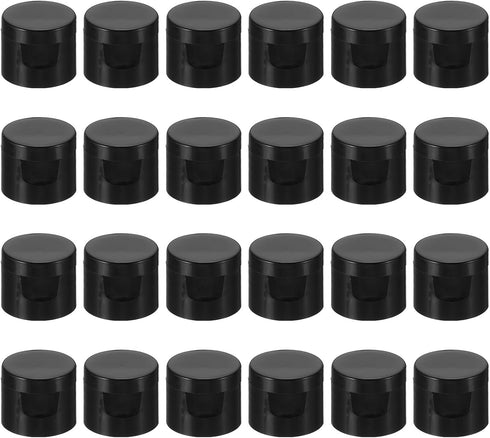 PATIKIL Twist Bottle Caps, 24Pcs 20/410 Squeeze Flip Bottle Cap Replacement Caps for Glue Dispensing Bottles Dispensing Caps Paint Bottles, Black...