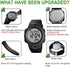 CakCity Digital Sport Watches for Men Waterproof 100M Wrist Watches with Alarm Stopwatch LED Large Display Black - Upgraded Version...